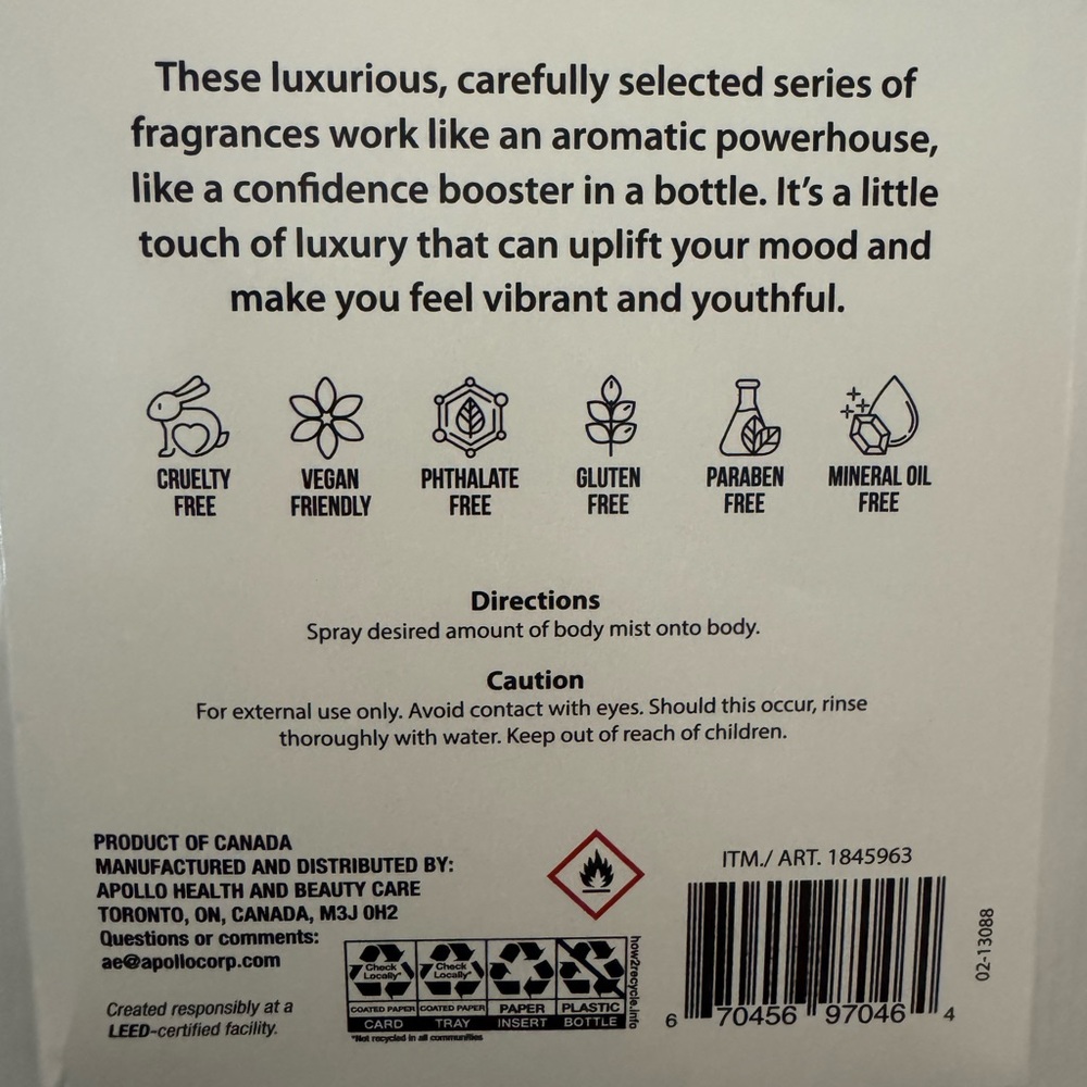 Nutrius Body Mist - pkg of 3: Berry, Coco & Botanical Bliss - Picture 10 of 11